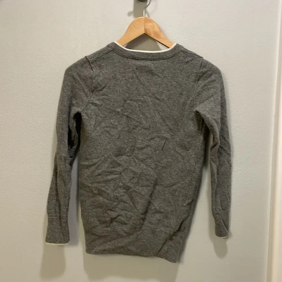 J. Crew woman’s grey and white button down sweater - Picture 8 of 13
